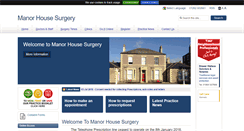 Desktop Screenshot of manorhousesurgery.com