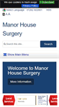 Mobile Screenshot of manorhousesurgery.com