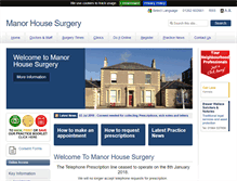 Tablet Screenshot of manorhousesurgery.com